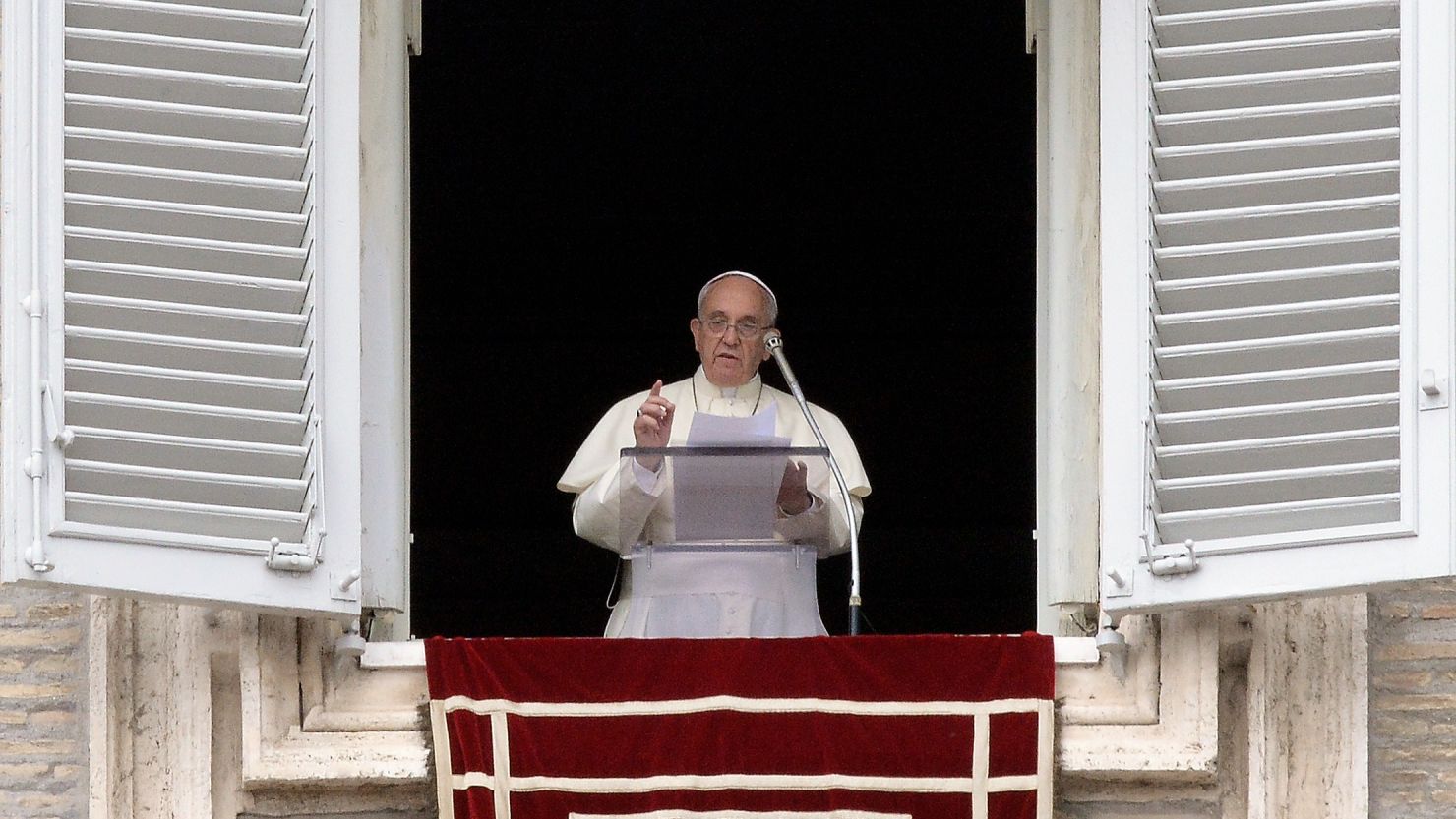 Pope Francis called for renewed efforts towards peace in the Middle East before Sunday's Angelus prayer.