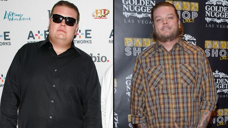 Corey Harrison from the hit reality show "Pawn Stars" once tipped the scales at more than 400 pounds. He<a href="http://www.people.com/article/pawn-stars-corey-harrison-amazing-weight-loss" target="_blank" target="_blank"> told People magazine</a> he shed weight through surgery and exercise. 