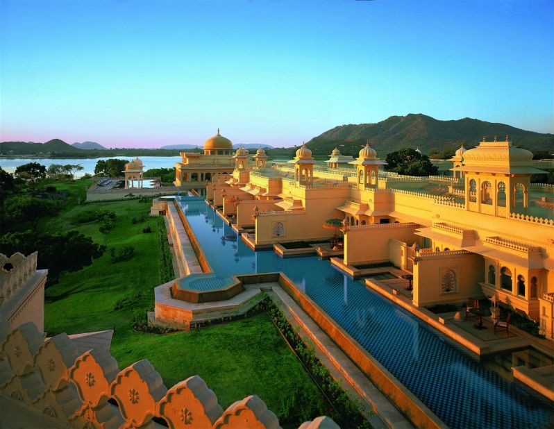 India's Oberoi Udaivilas took ninth place with its nine premier rooms featuring a private pool and terrace.