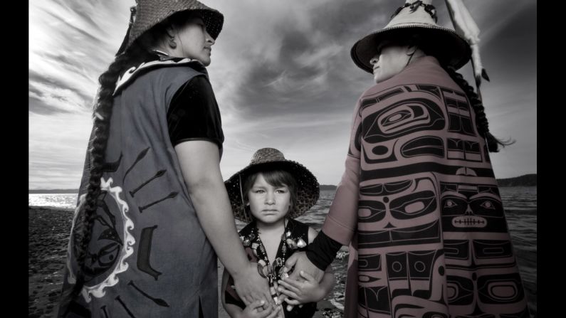 Photographer Matika Wilbur's Project 562 photo series aims to capture people from all of the more than 562 federally recognized Native American tribes in the United States. Take a look at a selection of portraits from Project 562, a few of which are on display at the Tacoma Art Museum through October. In this photo: Darkfeather, Bibiana and Eckos Ancheta from the Tulalip Tribe. 