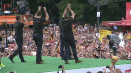 German fans celebrate world cup victory