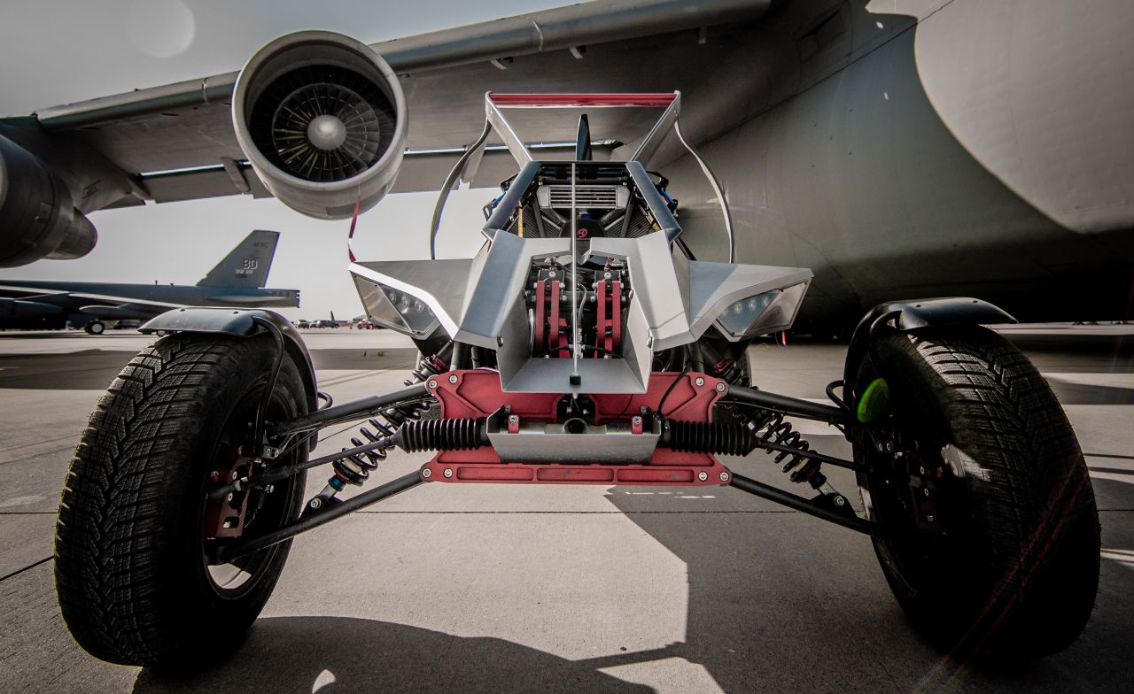 Created by UK-based aircraft manufacturer <a href="http://www.parajet.com/" target="_blank" target="_blank">Parajet</a>, this all terrain vehicle can soar up to 15,000 ft with its low carbon petrol engine. 