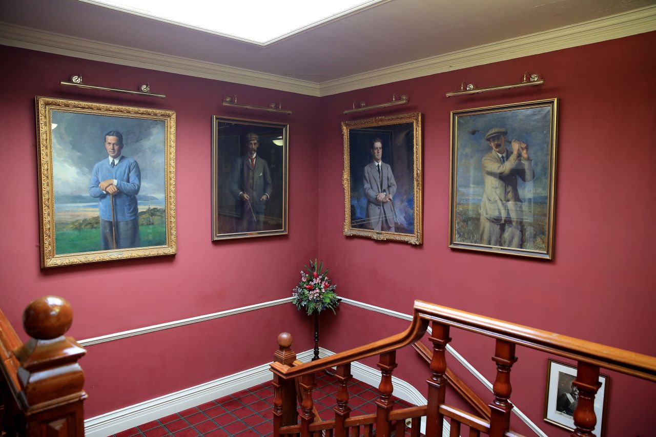 Jones' portrait still hangs in the clubhouse at Hoylake. He was invited back for its centenary year in 1969 but was prevented from attending by ill health. In his correspondence with the club he noted that it was at Hoylake he played his first and last competitive rounds in Britain.