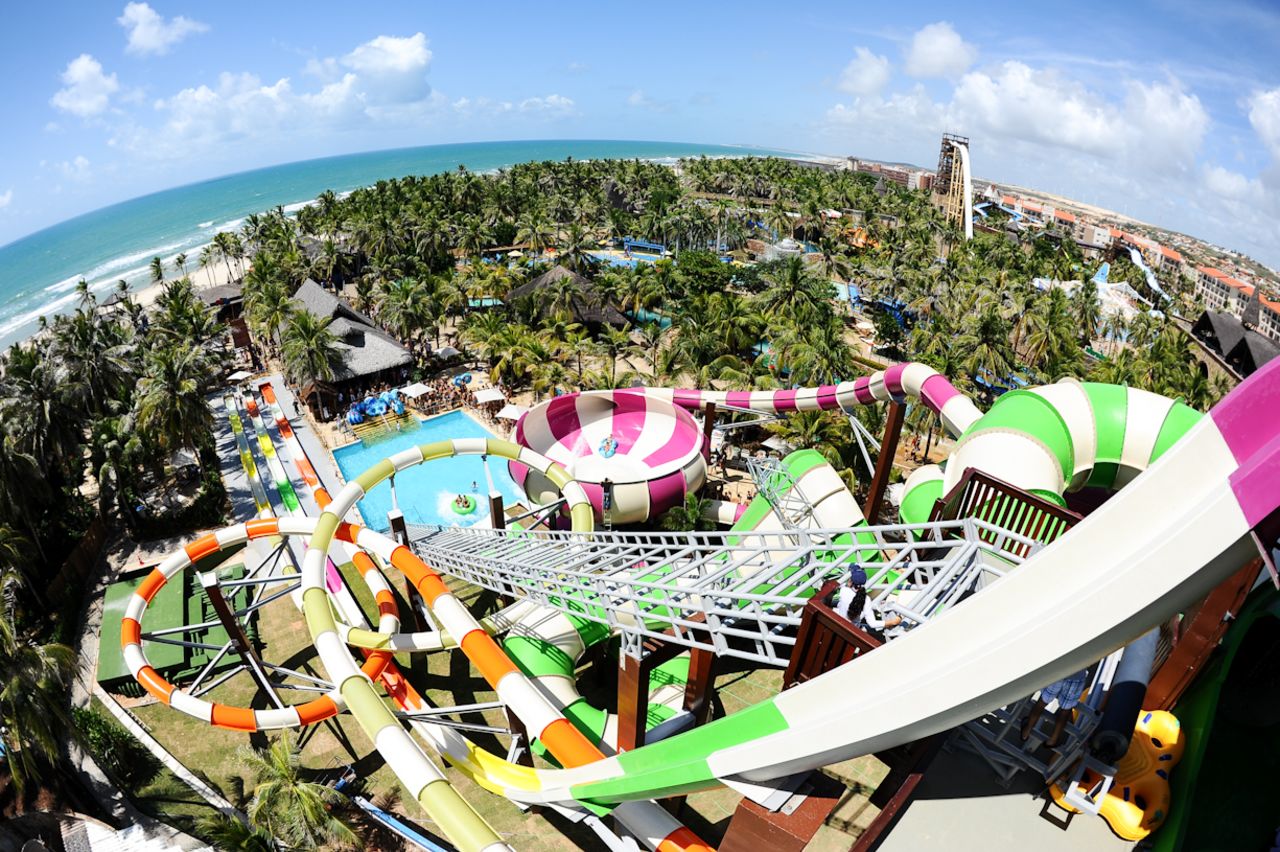 Beach Park Brazil, second-best water park, features Insano, one of the world's tallest and fastest water slides.