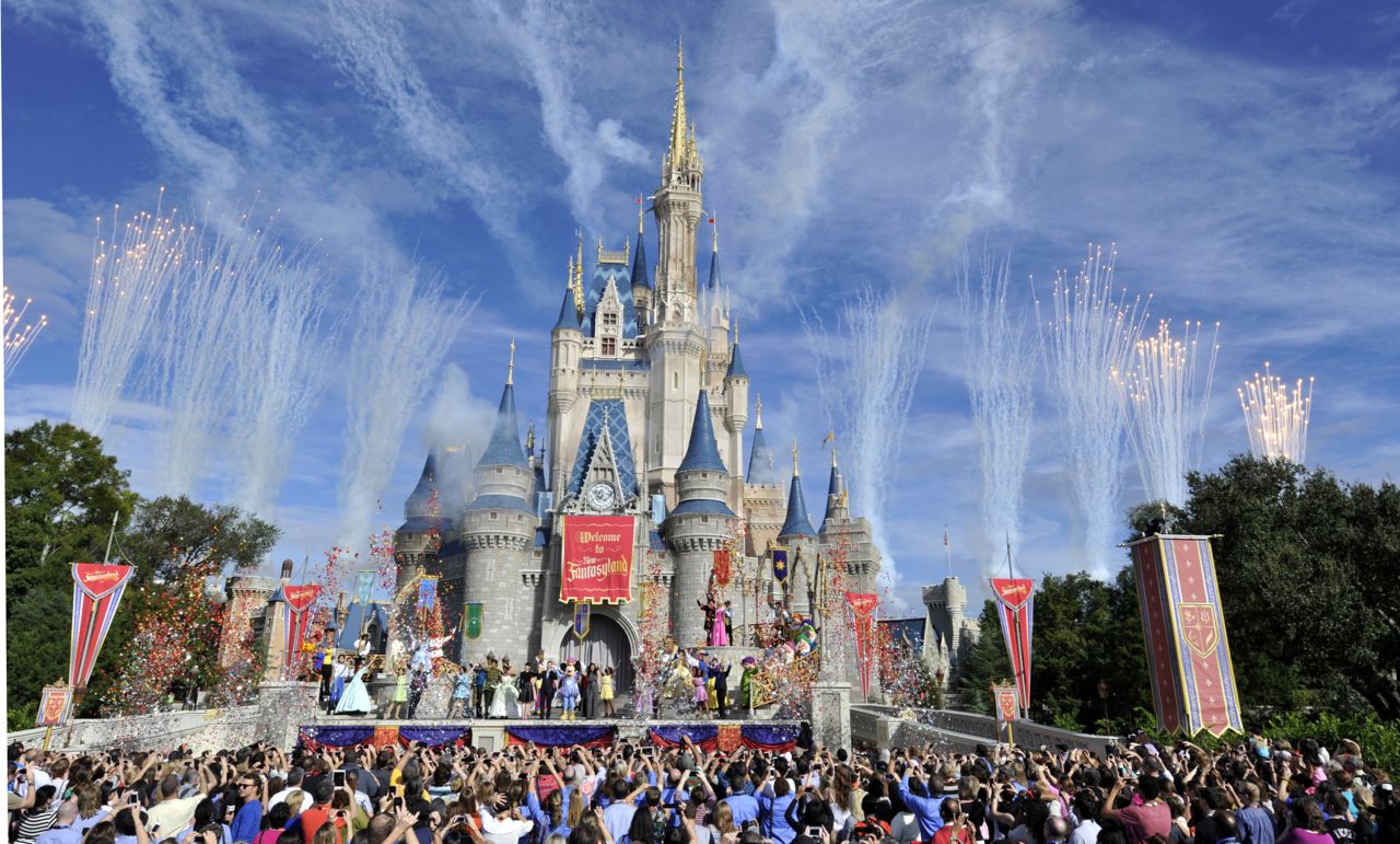 <strong>1. Magic Kingdom, Florida: </strong>The Magic Kingdom at Walt Disney World in Orlando is the most popular amusement park in the world, according to a new report. 