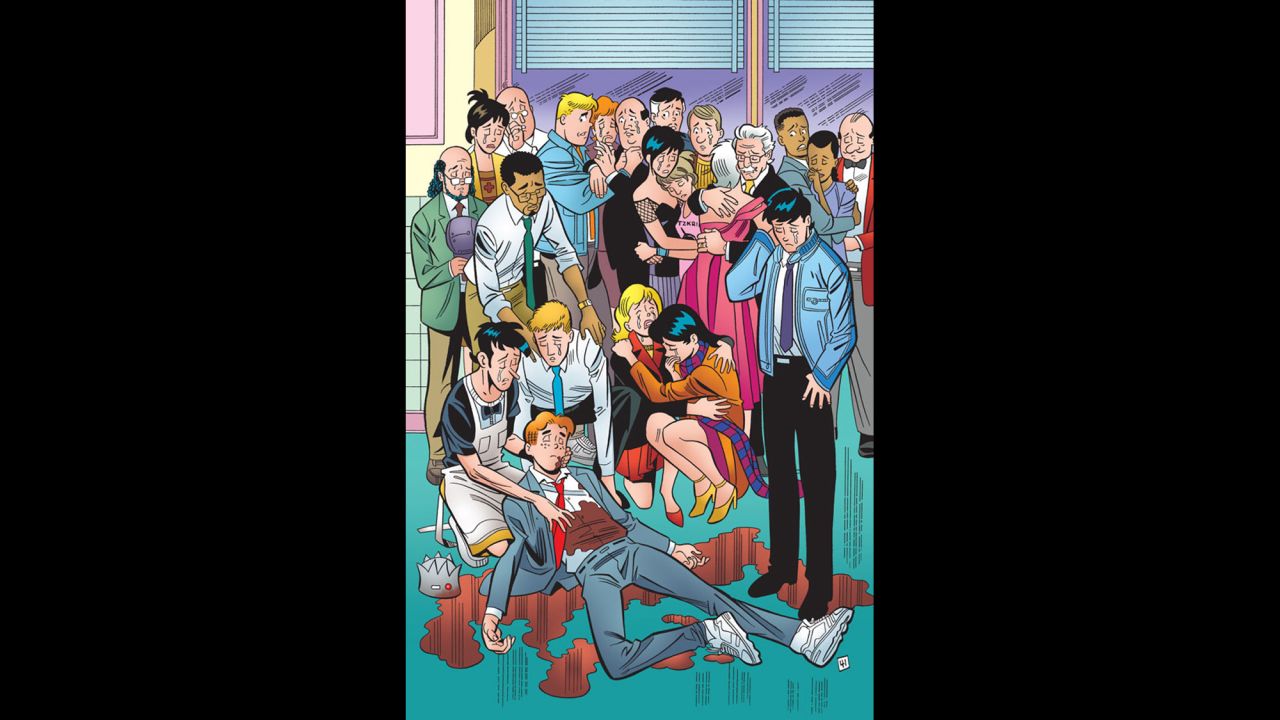 Archie Comics CEO Jon Goldwater assures the audience that this is really how the character Archie will die, but his high school storylines will go on in other Archie comic series.