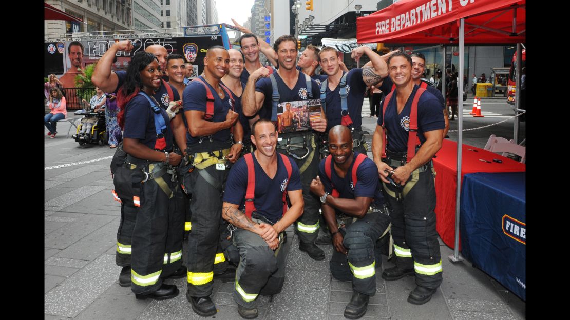 Thirteen FDNY firefighters are featured in the 2015 Calendar of Heroes.