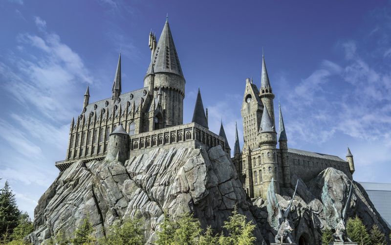 Harry potter castle sales in universal studios