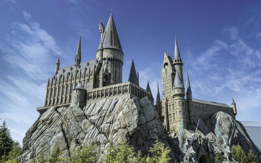 Inside Hogwarts School of Witchcraft and Wizardry, visitors will find Universal Studios Japan's  signature "Harry Potter and the Forbidden Journey" ride.