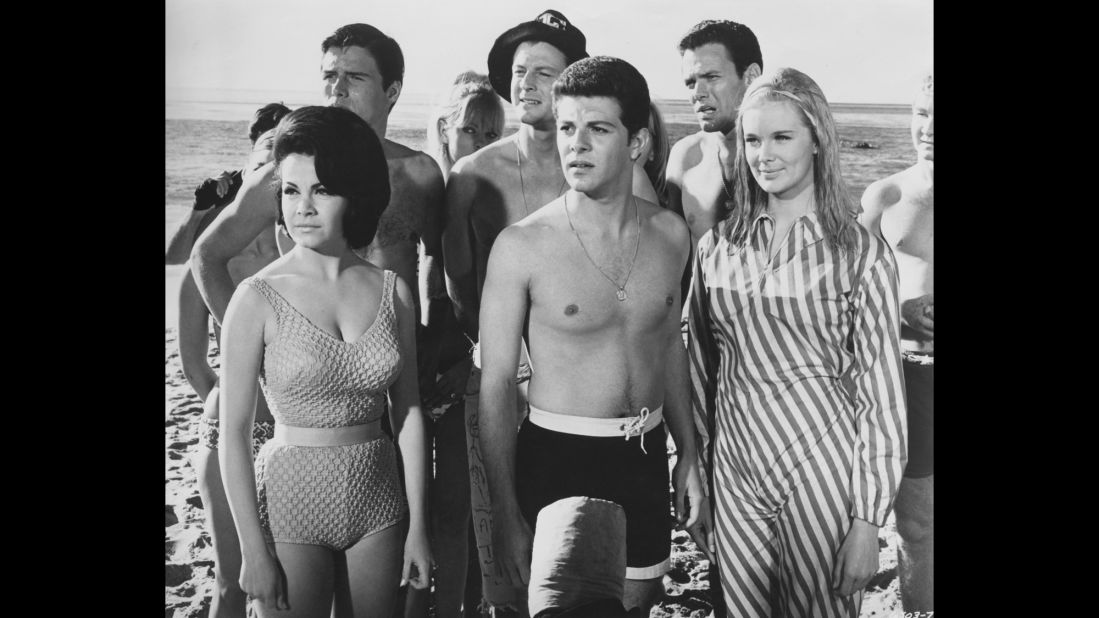  "America's Sweetheart" Annette Funicello's curve-hugging suit turned heads in 1965's "Beach Blanket Bingo."