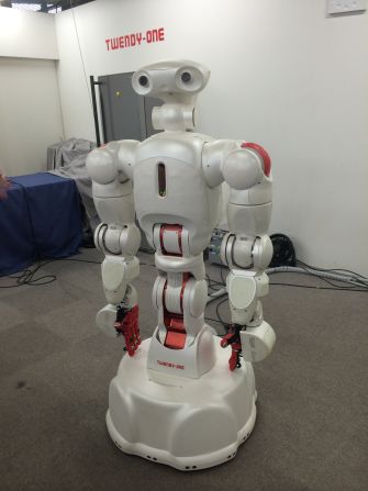 Twendy-one is a prototype of an all-purpose robot that could someday be used for household, office, or factory work. It has been programmed to perform basic tasks and can respond to verbal commands.