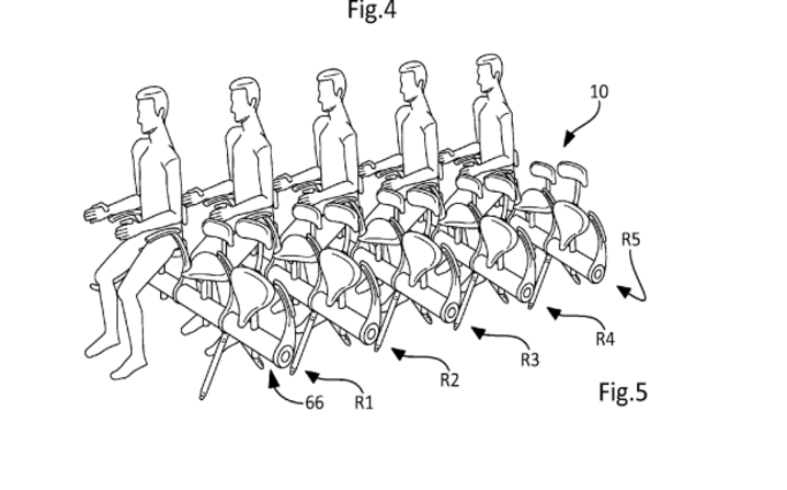 Another Airbus patent envisages saddle-style seating that would allow planes to accommodate more passengers.