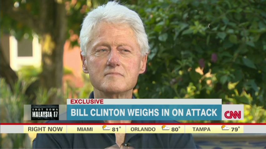 MH17 Malaysia Airlines Bill Clinton Newday _00005010.jpg