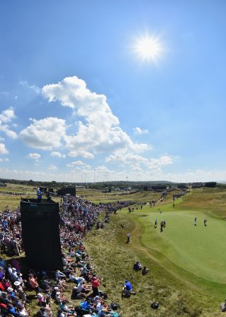 It's estimated that between 5,000 and 10,000 people attended the first day of practice on Sunday July 13.