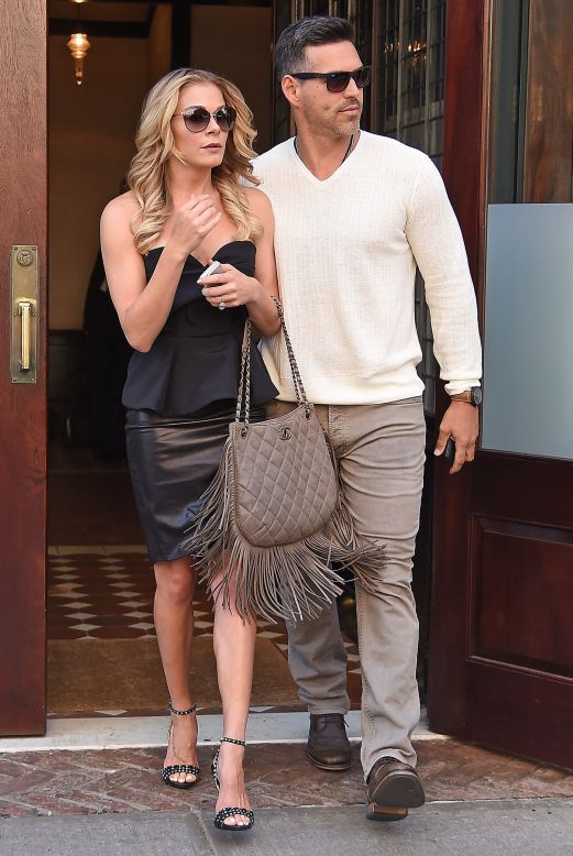 LeAnn Rimes and Eddie Cibrian step out of their New York hotel in style on July 17. 