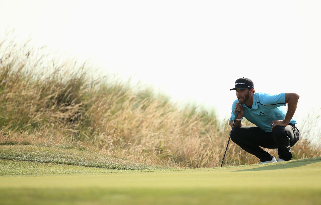 Four shots back in second place after day two is Dustin Johnson of the U.S.
