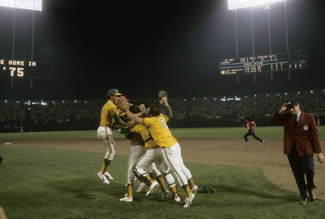 The Oakland Athletics' journey to their third World Series in a row continued in the summer of 1974, culminating in a Game 5 win over the Los Angeles Dodgers. 