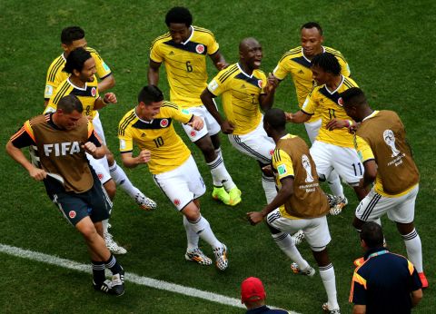 Rodriguez was one of the stars of the 2014 World Cup, leading Colombia to the quarterfinals. He didn't just score goals, he also had some nifty dancefloor moves.