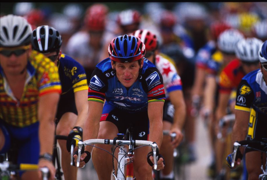 Mercier says Armstrong, pictured here in a 1998 charity race, was "the star and one of a kind."