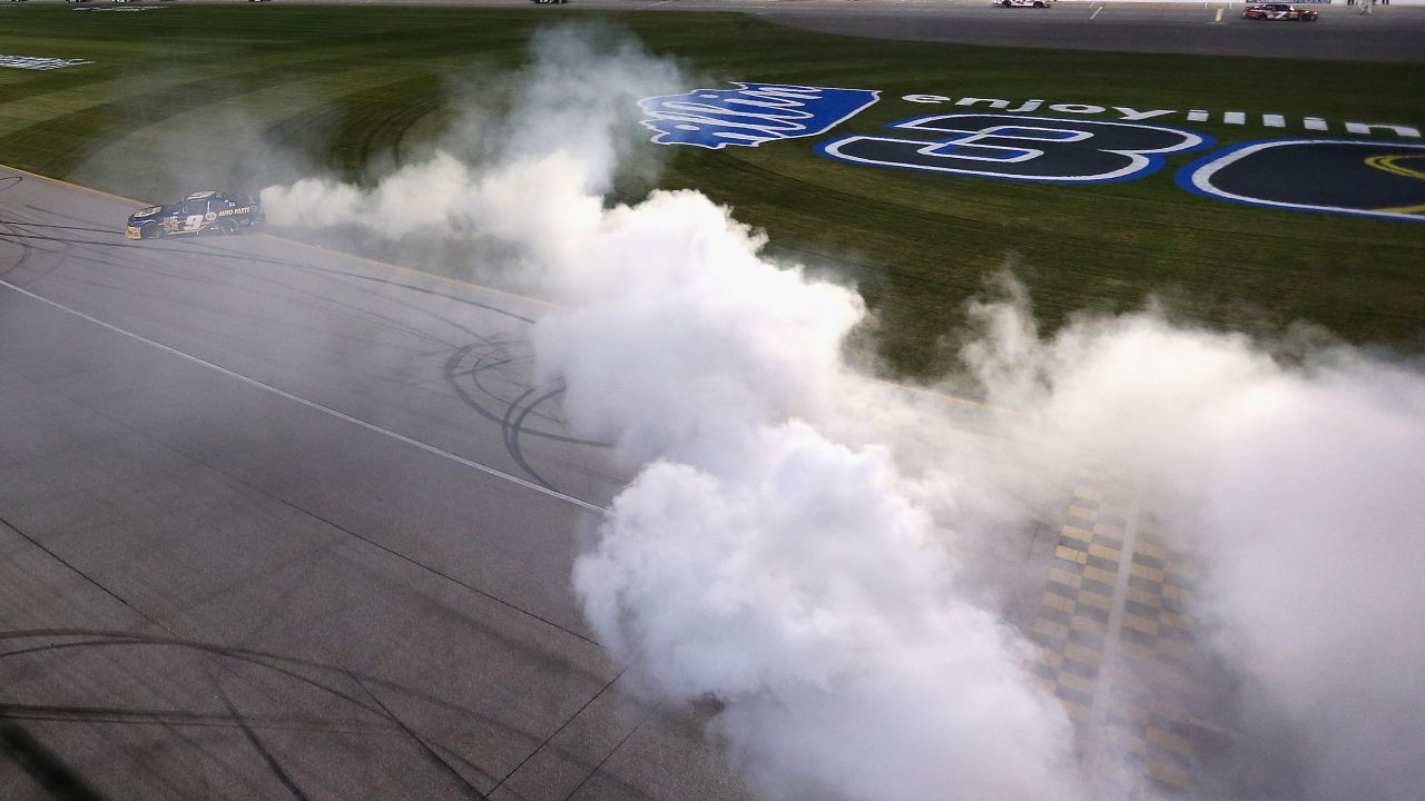 Chase Elliott celebrates after winning a NASCAR Nationwide race Saturday, July 19, at Chicagoland Speedway in Joliet, Illinois. It was the third victory of the season for Elliott, the son of NASCAR legend Bill Elliott. <a href="http://www.cnn.com/2014/07/15/worldsport/gallery/what-a-shot-0715/index.html">See 35 amazing sports photos from last week</a>