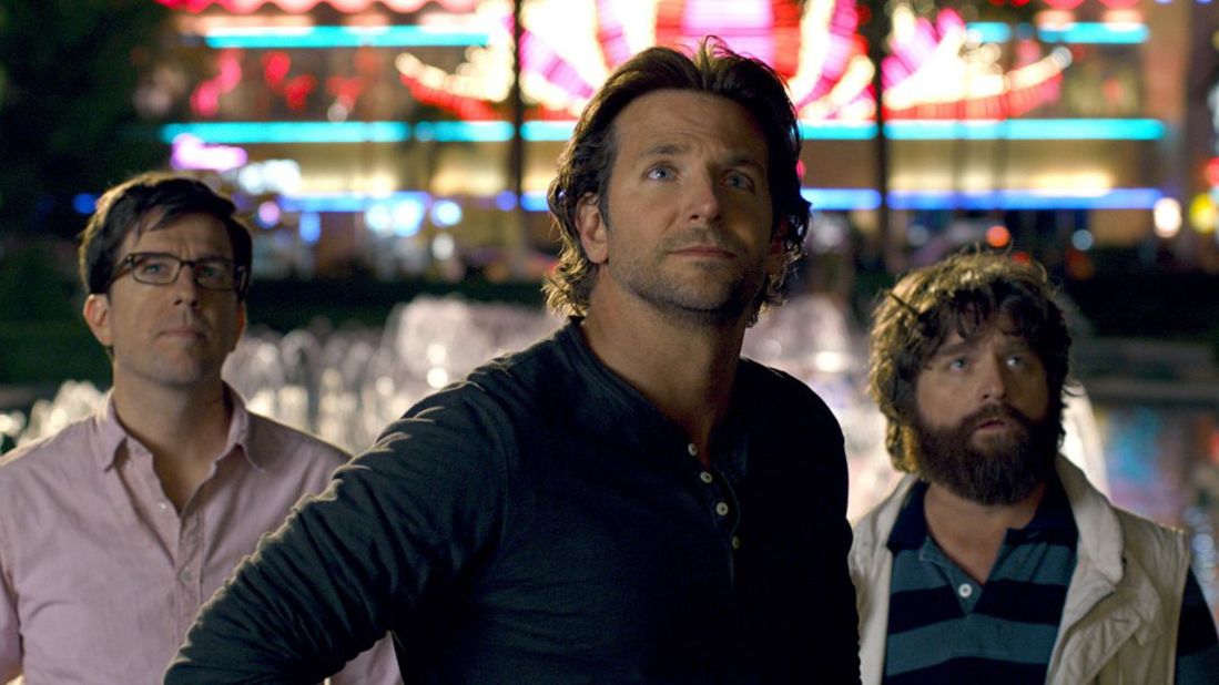 Bradley Cooper, center, has earned both the money and critical accolades over the past year. In 2013, he did another installment of the popular "Hangover" franchise (with Ed Helms, left, and Zach Galifianakis), but then he also took on the more acclaimed "American Hustle." Between June 2013 and June 2014, Cooper earned roughly $46 million, enough to debut on Forbes' list. 