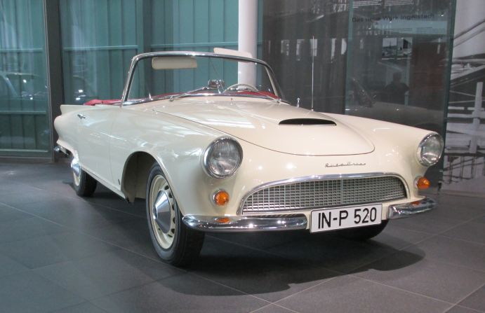 The Audi Museum, in Ingolstadt, also features more everyday vehicles, including this 1961 Auto Union 1000 SP convertible.