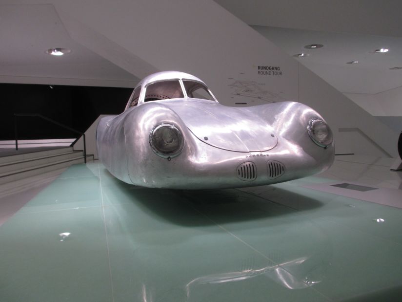 Clearly the forerunner of all Porsches, this tiny streamlined prototype was designed as a long-distance racing coupe by company founder Ferdinand Porsche. 