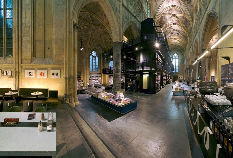This 800-year-old former Dominican church in Maastricht, Netherlands, was converted into a bookstore in 2006. Boekhandel Dominicanen hosts 140 literary events a year. 