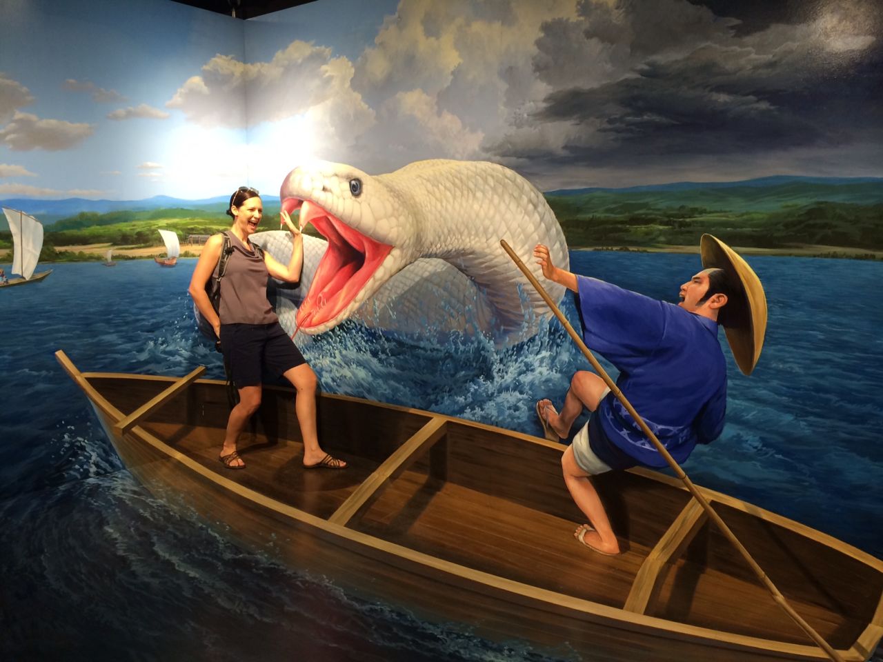 Toei's Trick Art Museum is filled with quirky 3D anamorphic art and props that make for a perfectly Instagrammable experience. Traveling solo? A staff member will accompany you through the museum as you strike awkward, unconvincing poses, as the author does here. 
