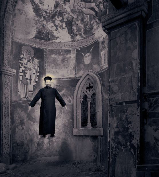 These photos were actually part of a trip Fontcuberta took to "expose" a Finnish monastery that practices the impossible. 
