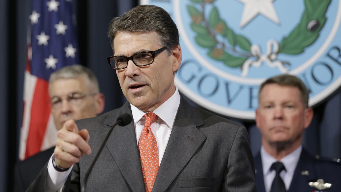 Texas Gov. Rick Perry announced Monday, July 21, that he will deploy up to <a href="http://www.cnn.com/2014/07/21/politics/perry-national-guard-border/index.html?hpt=po_t1">1,000 National Guard troops</a> to the Texas-Mexico border, where tens of thousands of unaccompanied minors from Central America have crossed into the United States this year. Perry also wants President Obama and Congress to hire an additional 3,000 border patrol agents to eventually replace the temporary guard forces. "I will not stand idly by," Perry said. "The price of inaction is too high."