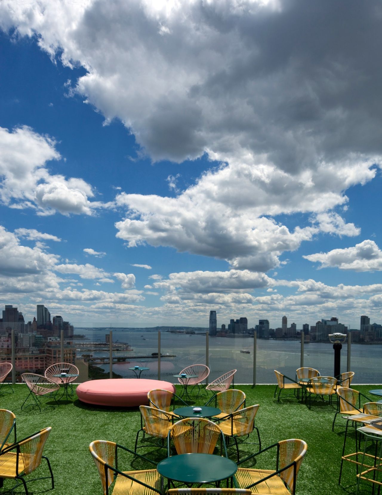 Chairs, check. Turf, check. Views, double check.