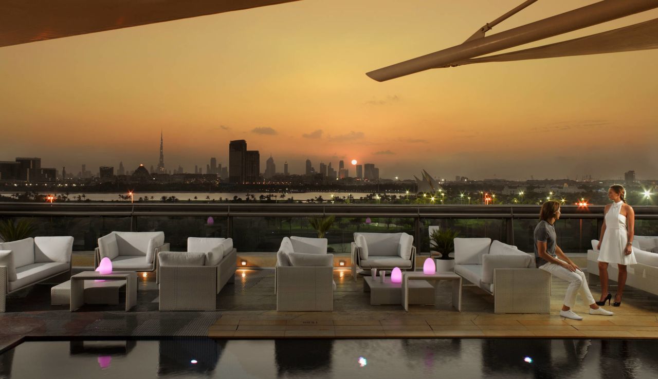 Atop the Jumeirah Creekside Hotel, Cu-ba is one of the top spots for enjoying the glittering skyline of Dubai.