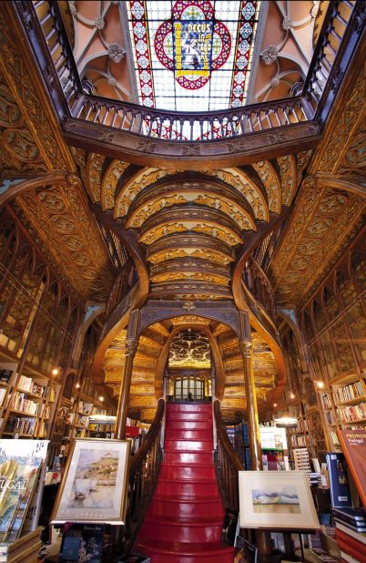 Built in 1906 and originally designed as a bookstore, the Livraria Lello in Porto, Portugal, features neo-Gothic architectural flair. It's become so popular with tourists, in July 2015 the store started charging entrance fees. 