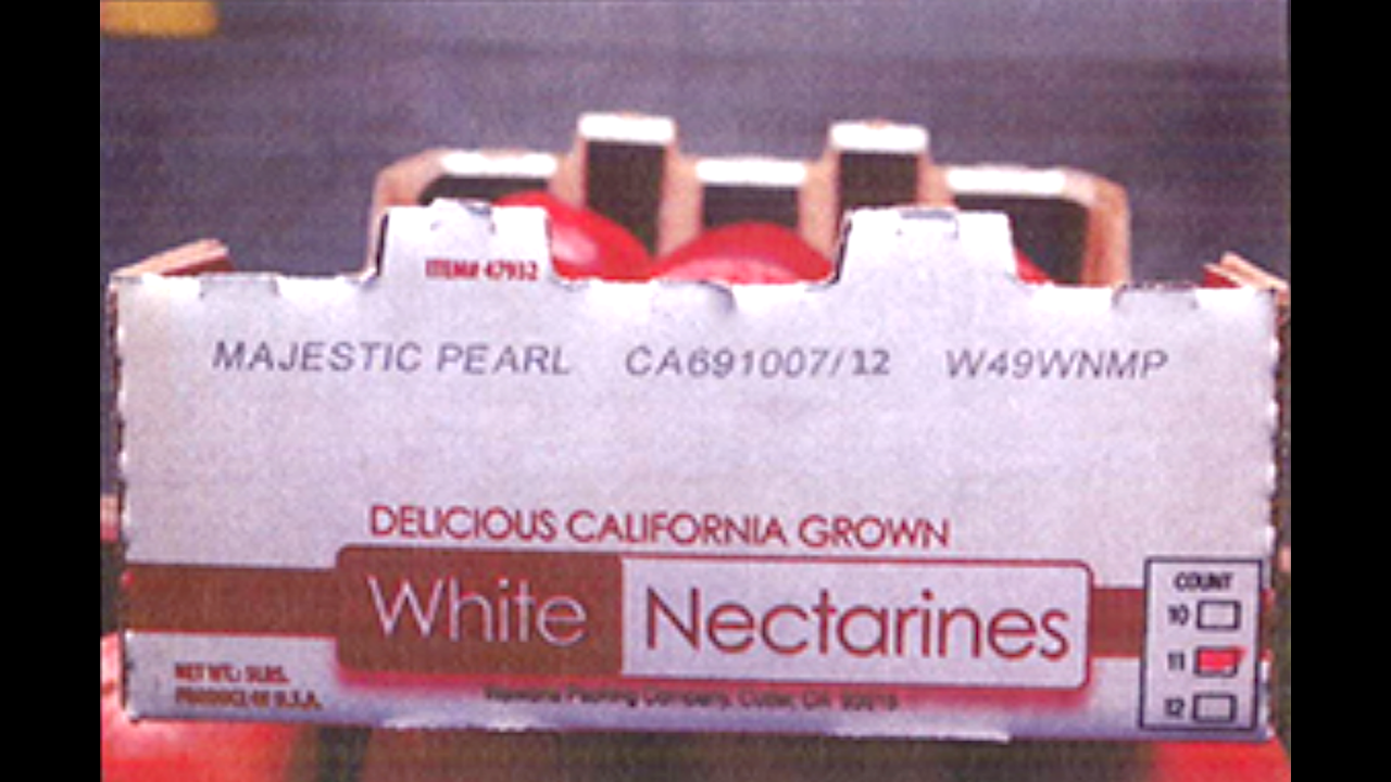Costco white nectarines (5 lbs. per carton)