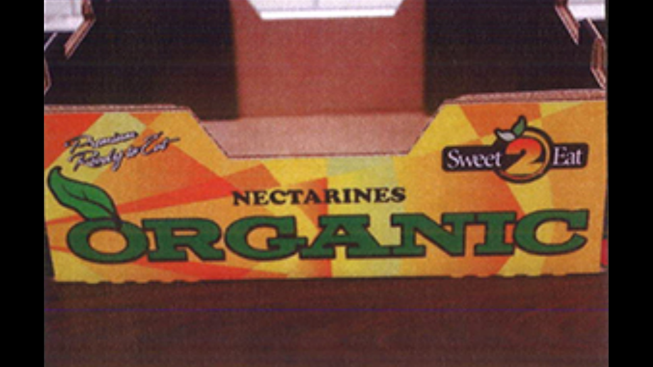 Costco organic nectarines (2 1/2 lbs. carton)