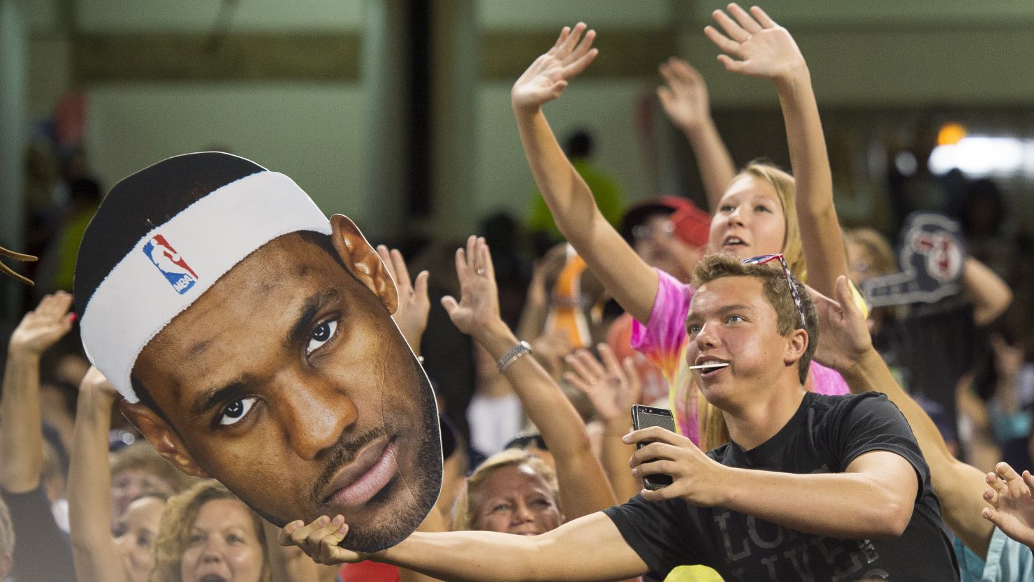 LeBron James's return to the NBA's Cleveland Cavaliers has provoked widespread joy in the town.