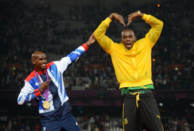 Even the fastest man in the world, Usain Bolt, got in on the 'Mobot' act.
