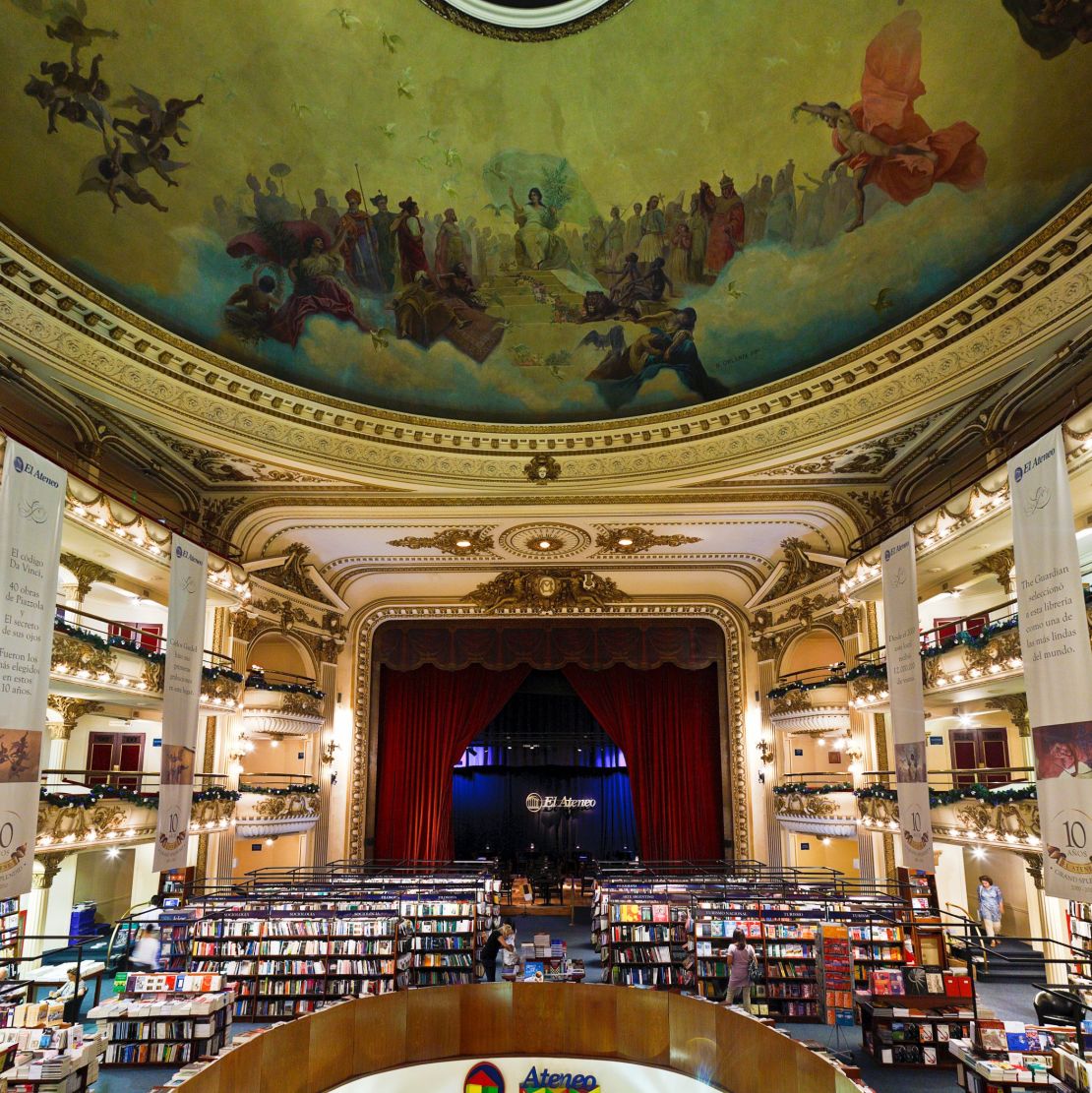 Originally a theater, El Ateneo was converted into a cinema and then a bookstore. 