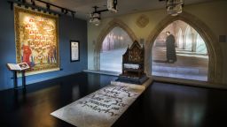 Leicester's new King Richard III Visitor Centre recreates scenes from the monarch's life and death.