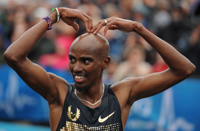 Farah's "Mobot" celebration became his trademark winning routine.