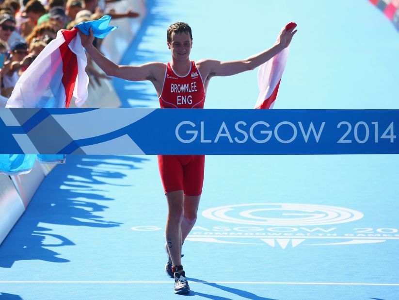 Alistair Brownlee, pictured, won gold in the triathlon at London 2012 and he followed that up by claiming top spot at the Commonwealth Games ahead of his brother, Jonny. 