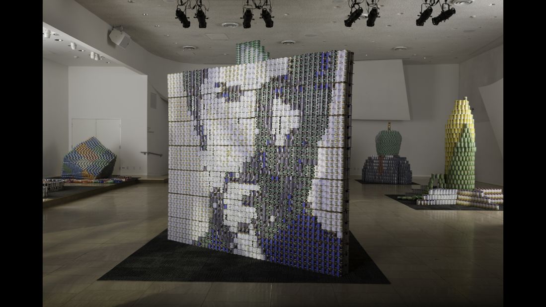 "Design Can," a two-sided tribute to Apple's Steve Jobs by AECOM, was a favorite at the 2013 Canstruction southwest Virginia event in Roanoke.