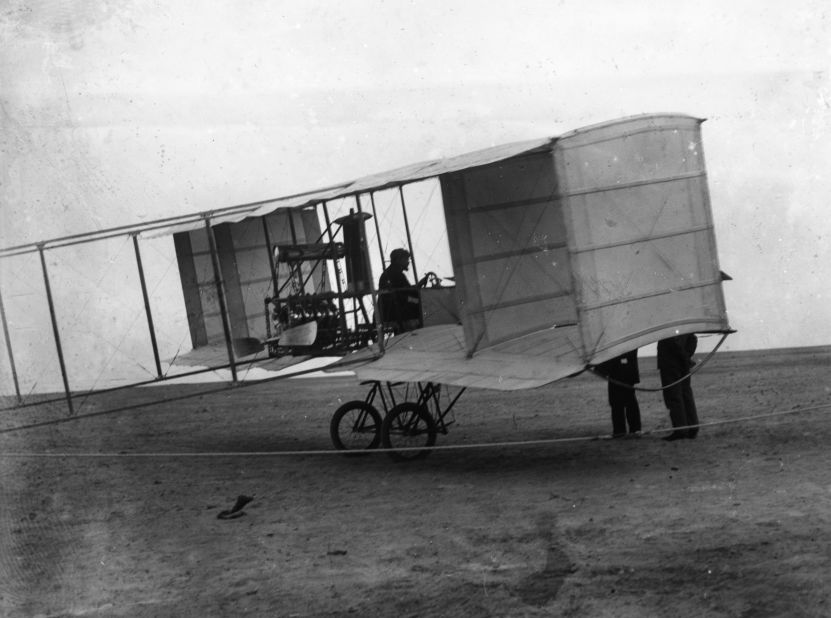 Air power harks back to Civil War-era hot air balloons and was used all over the theaters of World War I for reconnaissance, bombardment, and aerial combat. Here, the French-built Voisin "pusher," originally built for reconnaissance and later developed as a bomber. It is credited with the first air-to-air kill.