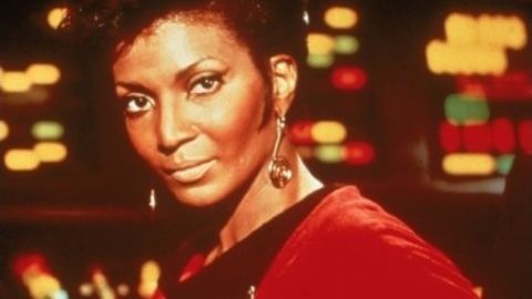 Nichelle Nichols as Lt. Uhura in Star Trek