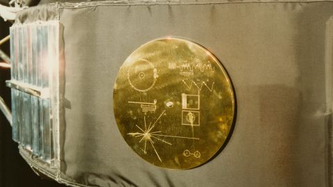 The Voyager 1 record, entitled "The Sounds Of Earth," contains a selection of recordings of life and culture.