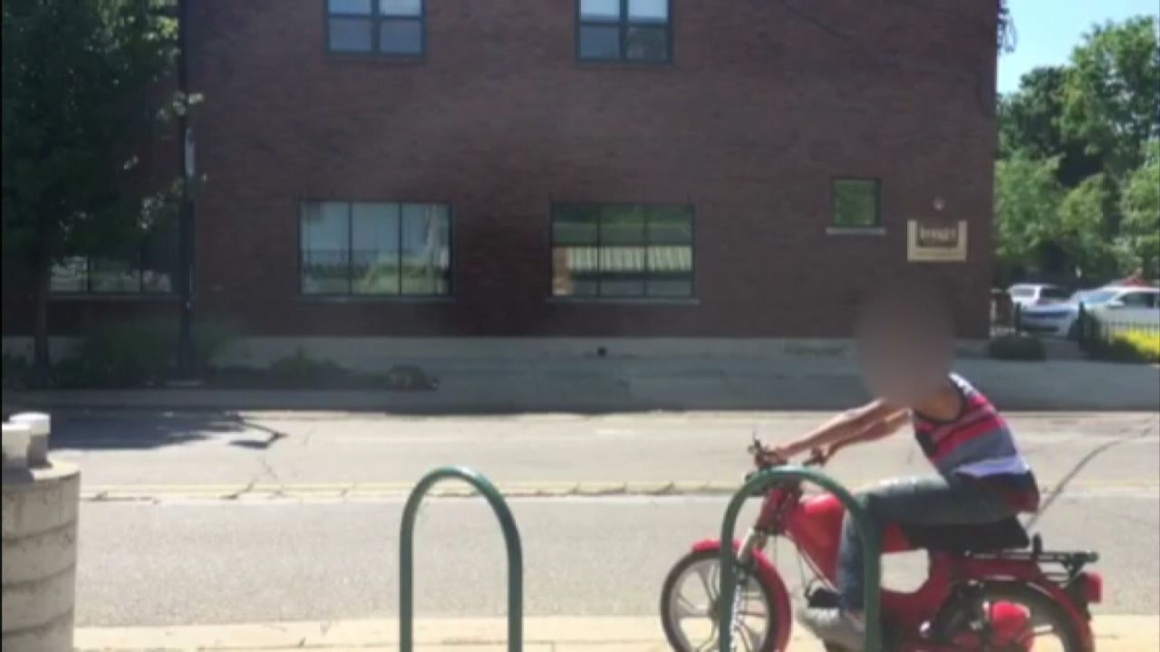 Teen caught on cam trying to take moped