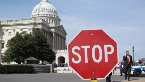 capitol stop sign