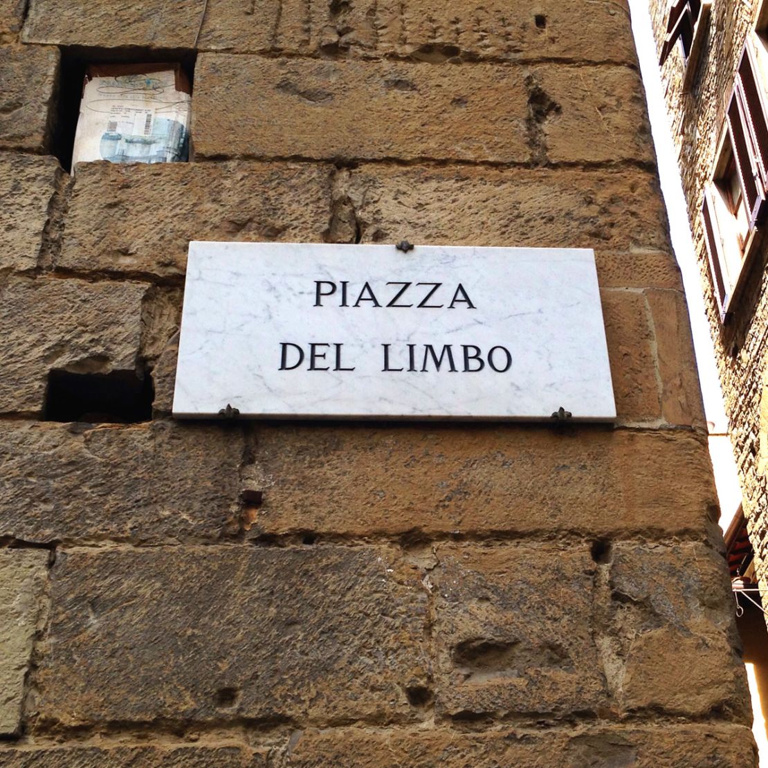 Piazza del Limbo: offbeat destination.