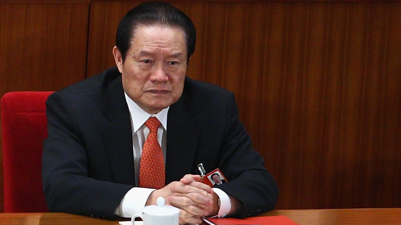 Zhou Yongkang, former security chief of China, on March 14, 2011 in Beijing, China.